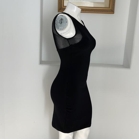 Diana Von Furstenberg “Moscow” Mesh Insert Dress Size L - Picture 3 of 14